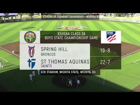 2024 KSHSAA 5A Boys Baseball State Championship (Full Game) video thumbnail